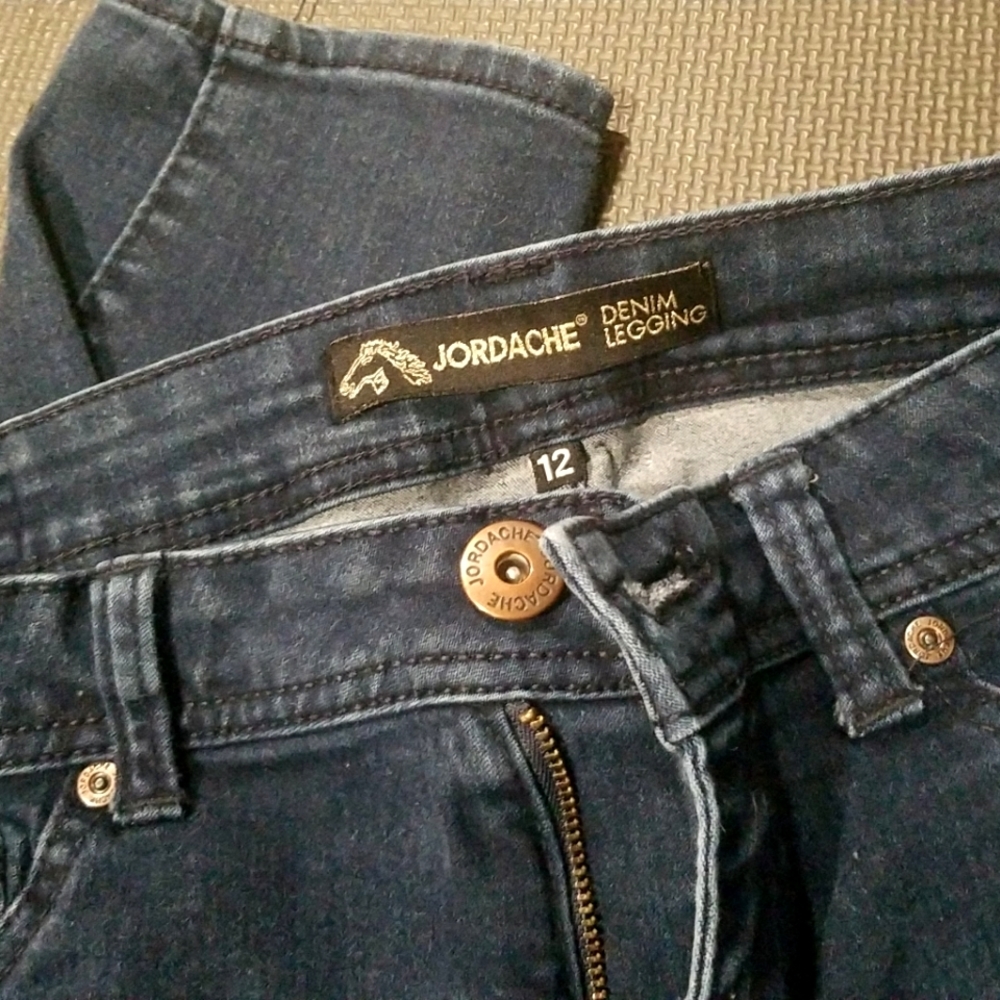 Jordache denim legging, size 12